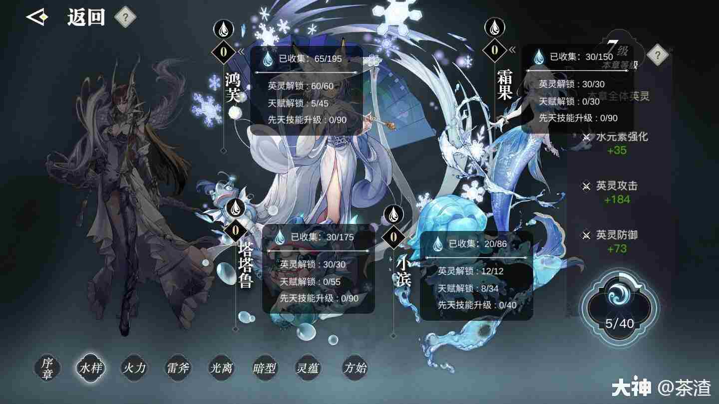 天谕手游英灵图鉴大全 天谕手游英灵天赋技能图鉴汇总