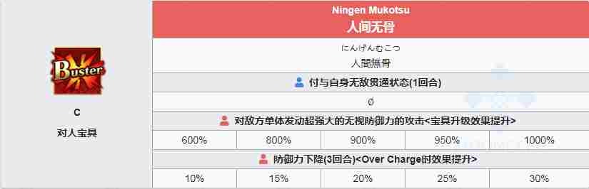 fgo森长可宝具介绍 效果一览