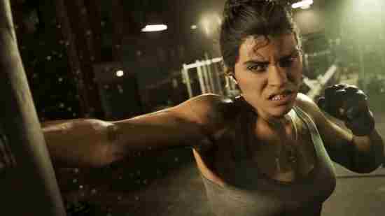 GTA6预告中女主多次"扑向"男主