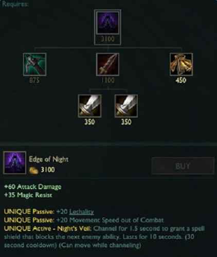 lol新装备夜色之刃属性介绍_新版本血色之刃