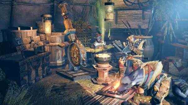 《怪物猎人：崛起》实机视频放出 营地帐篷场景展示