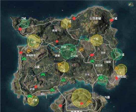 和平精英滑翔机刷新点