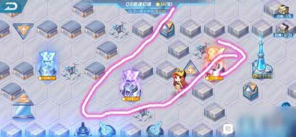 qq飞车qs极速幻境怎么走