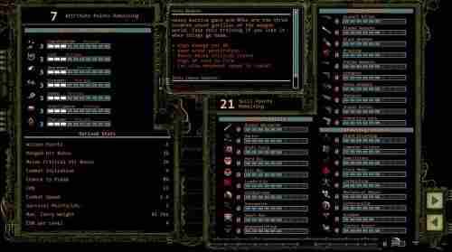 废土2近战武器数据及人物技能属性加点推荐