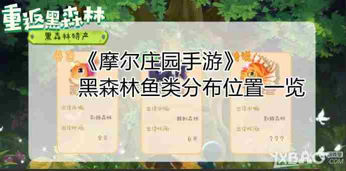 摩尔庄园手游黑森林传说鱼类获取汇总