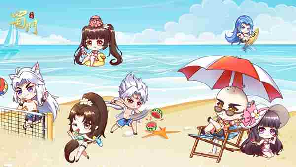 《蜀门手游》解锁夏日福利清凉泳装Q版写真曝光