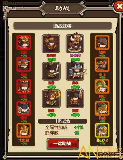 泡面三国助战属性加成怎么加