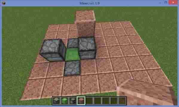 我的世界红石教程1.9垂直式平地隐藏门制作方法附存档下载
