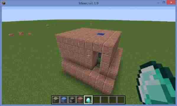 我的世界红石教程1.9垂直式平地隐藏门制作方法附存档下载