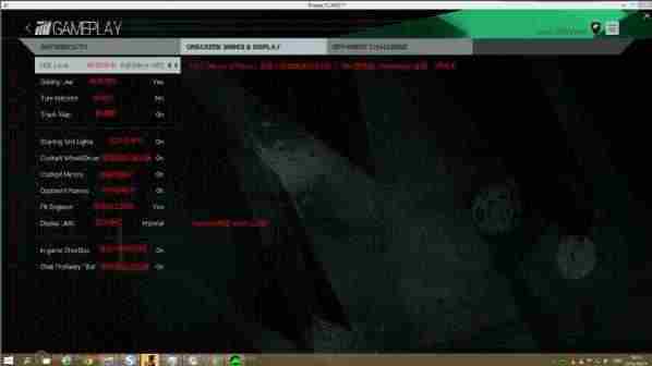 赛车计划菜单中文翻译