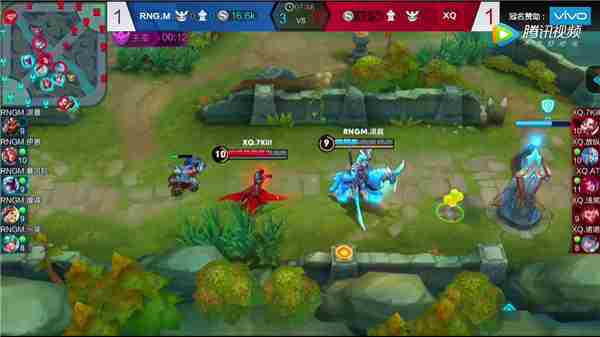 学王者荣耀KPL联赛XQ单带无解曹操击破RNG.M