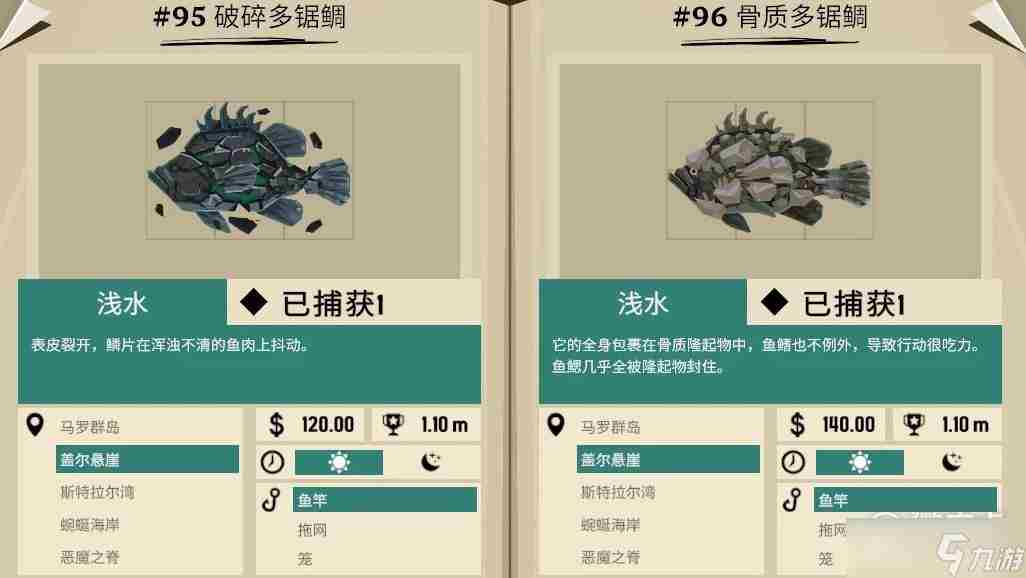 《渔帆暗涌》畸变物种全鱼类介绍