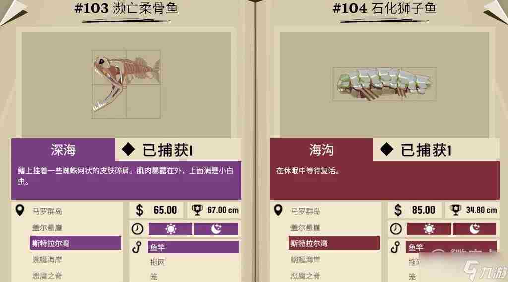 《渔帆暗涌》畸变物种全鱼类介绍