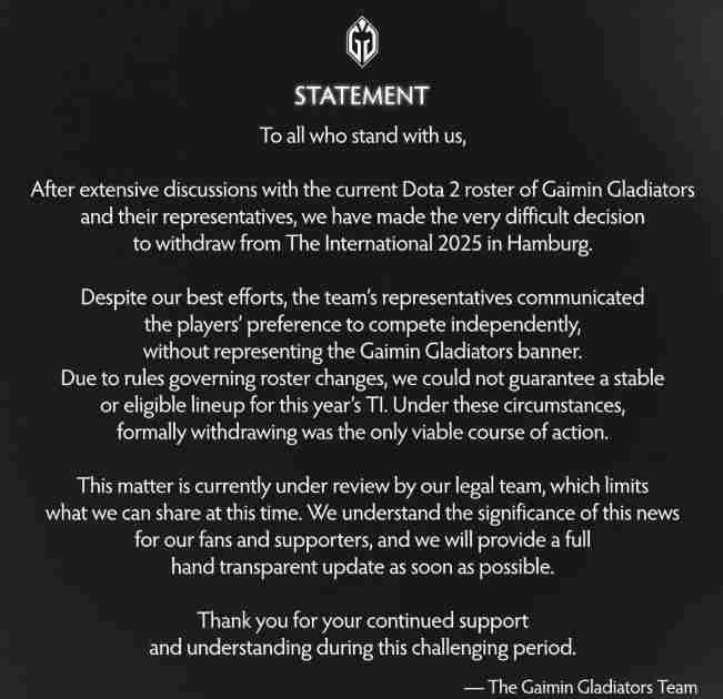 又一中国战队将征战TI14!GG内讧退赛