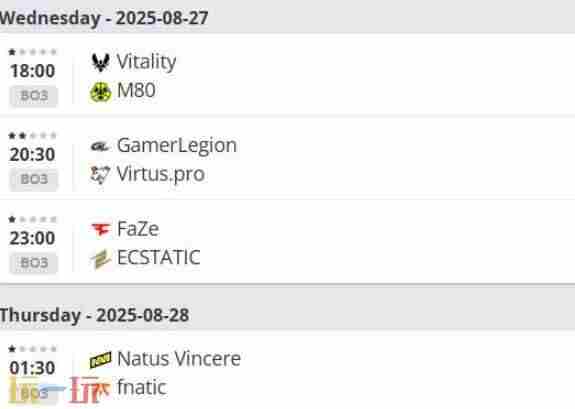 CSGO csgo比赛赛程