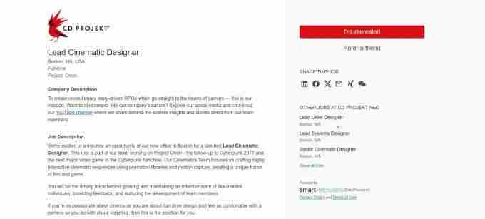 2077续作或融入电影元素据外媒消息