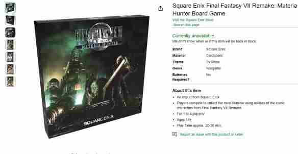 最终幻想 最终幻想7重制版发售时间