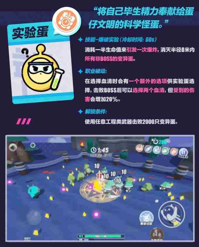 支援抵达!蛋仔派对变异蛋狂潮玩法全新职业学者蛋和实验蛋上线