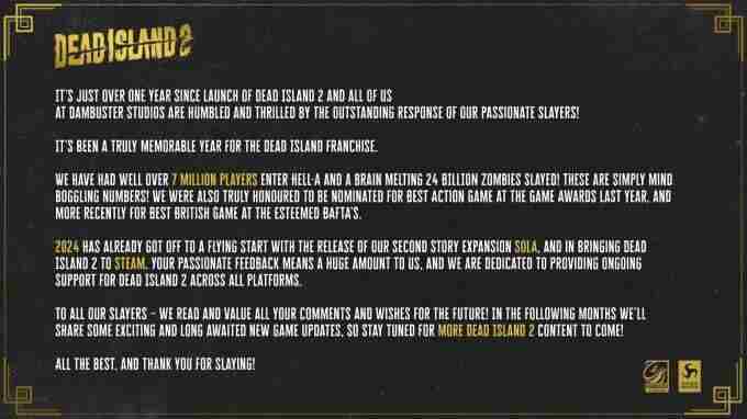 灰色渔歌的动态 死亡岛2变异丧尸弱点