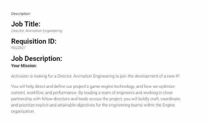 动视招聘清单显示 什么是文旅项目IP