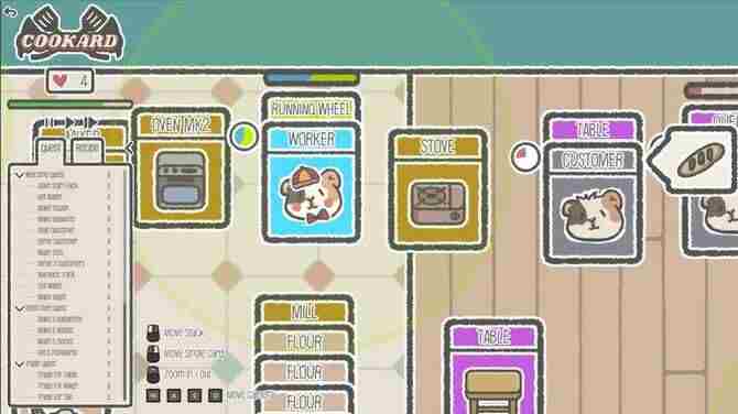 可爱的卡牌面包店游戏Cookard在
